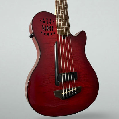 Godin A5 Robert Trujillo Metallica Signature - Transparent Red