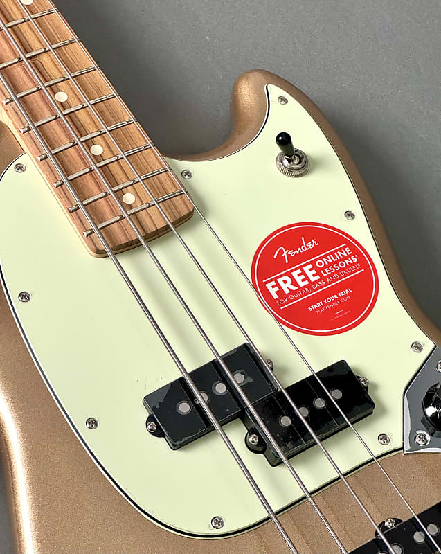 Fender Player Mustang PJ Bass 2023 - Firemist Gold