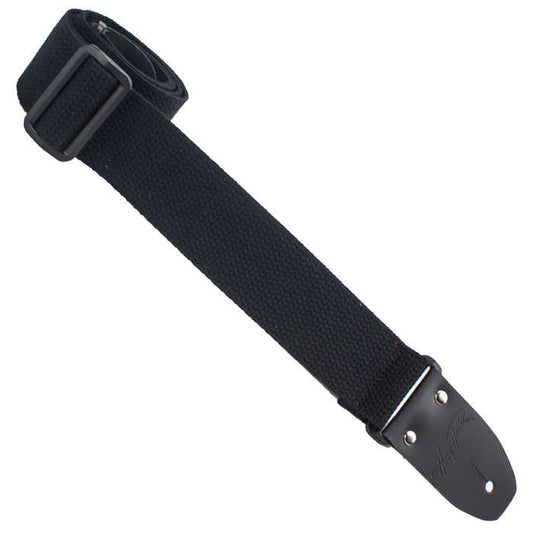 2" Cotton Guitar Strap, Black