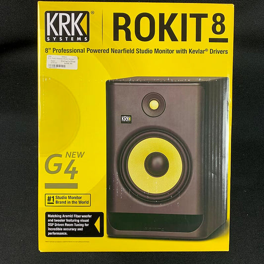 KRK Rokit 8 Powered 8” Studio Monitor - Black (PAIR)