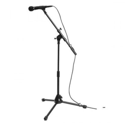 On-Stage MS7411B  Drum/Amp Tripod Mic Stand with Boom 2020 Black