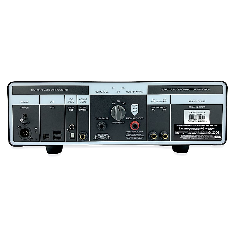 Universal Audio OX Amp Top Box Reactive Load Attenuator and Guitar Cabinet Emulator