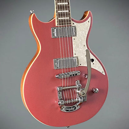 Aria Pro II Bowery Semi-Hollow with Bigsby 2022 Cadillac Pink