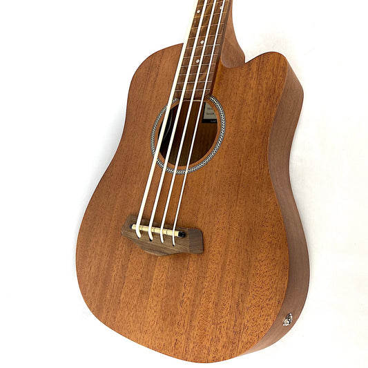 Gold Tone M-BassFL Fretless Acoustic/Electric MicroBass 2021 Satin Natural Mahogany