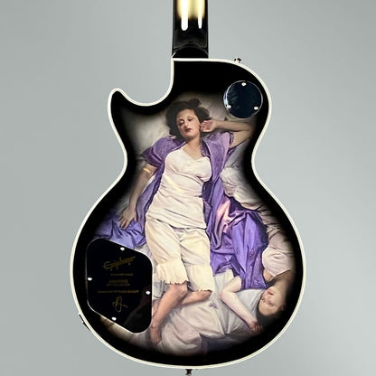 Epiphone Adam Jones Les Paul Custom Art Collection: Korin Faught’s “Sensation” 2023 - Antique Silverburst