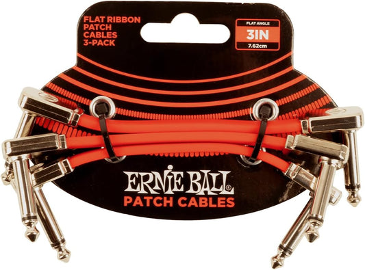 Ernie Ball Flat Ribbon Patch Cables - 3 Pack