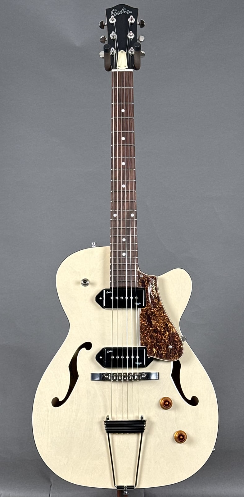 Godin 5th Avenue Thinline Kingpin P90 2025 - Trans Cream