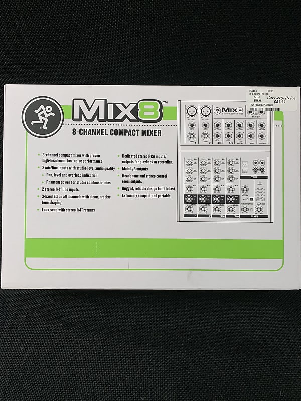 Mackie Mix8 8-Channel Compact Mixer