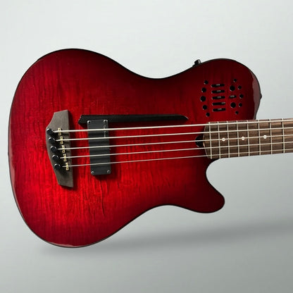 Godin A5 Robert Trujillo Metallica Signature - Transparent Red