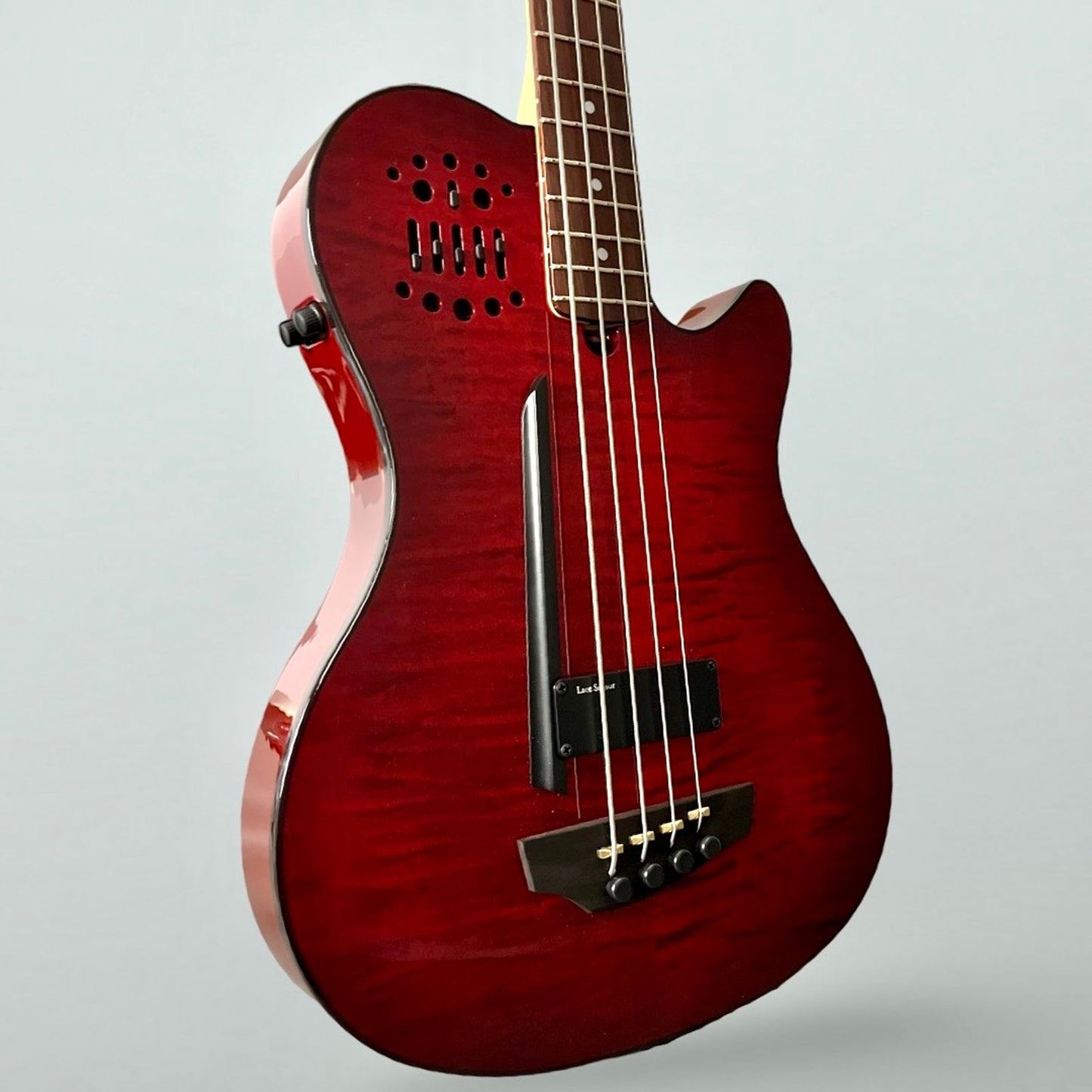 Godin A4 Robert Trujillo Metallica Signature - Transparent Red