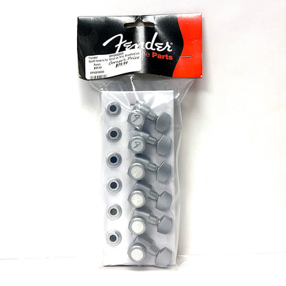 6pak Tuners for Strat or Tele, Brushed Chrome