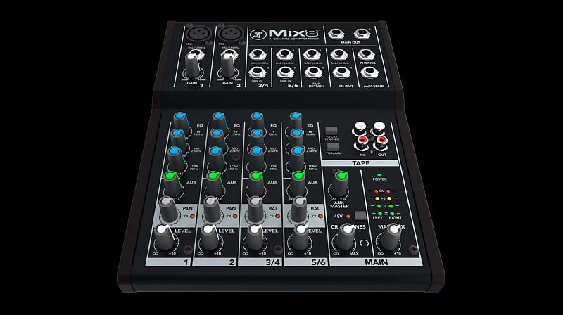 Mackie Mix8 8-Channel Compact Mixer