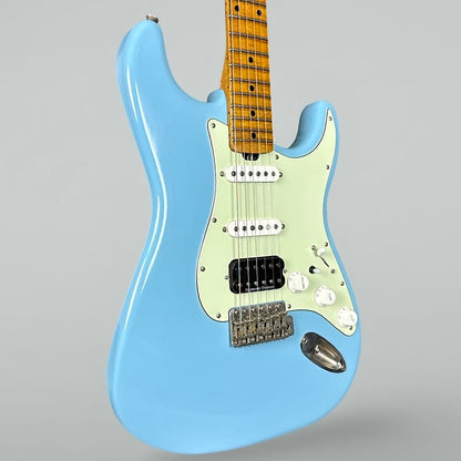 Morgan Electrics Double Cut Standard - CUSTOM - Sonic Blue