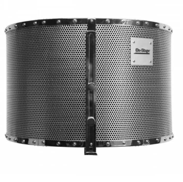 On-Stage ASMS4730 Isolation Shield - Black/Chrome