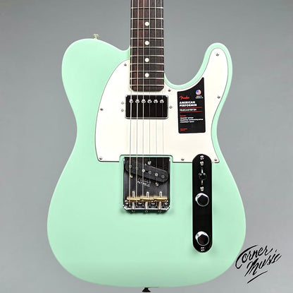 Fender American Performer Telecaster Hum 2022 - Satin Surf Green