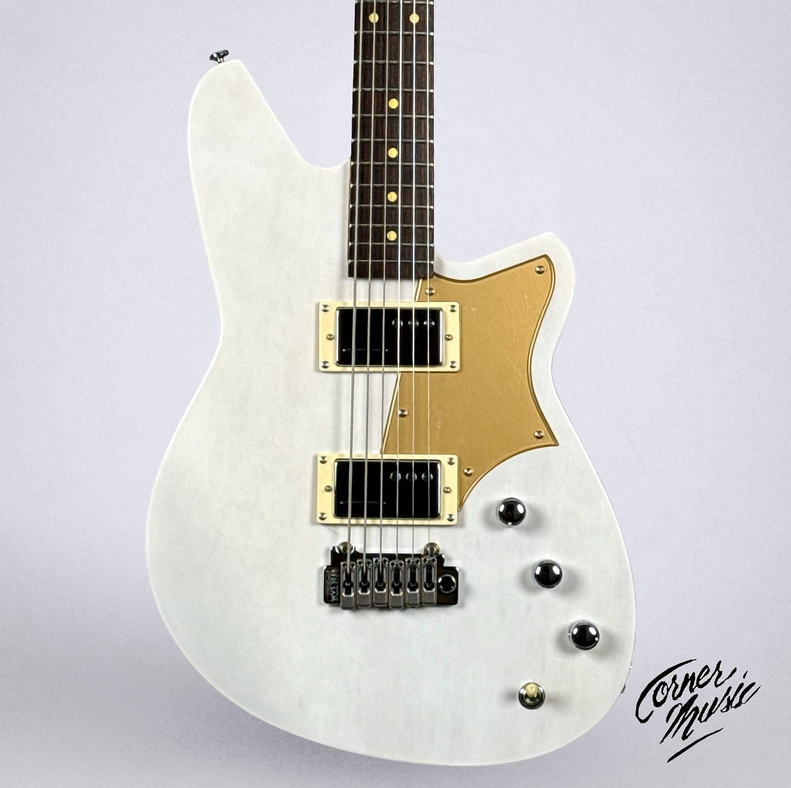 Reverend Descent W Baritone w/ Hardshell Case 2025 - Transparent White