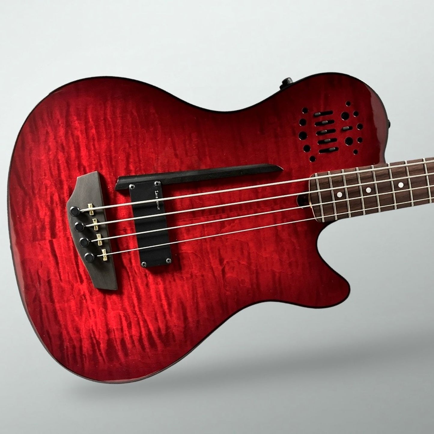 Godin A4 Robert Trujillo Metallica Signature - Transparent Red