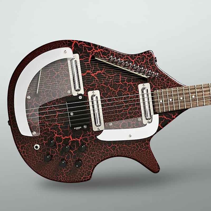 Danelectro Sitar - Red Crackle