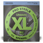 D'Addario EPS165SL XL Pro Steels Round Wound SLS 5-String Electric Bass Strings - Regular Top/Medium Bottom